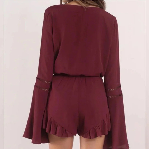 Tobi, Size L, Red Wine Romper - Picture 16 of 16
